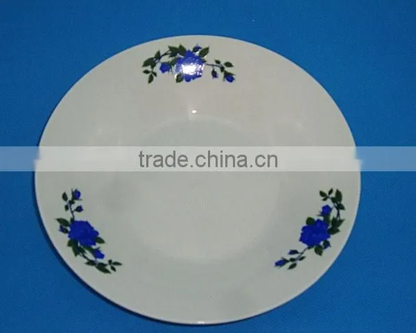 8 Inch White Porcelain Soup Deep Plate