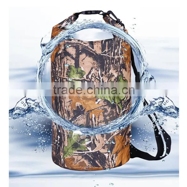 500D Tarpaulin PVC Paddle Sport Kayak Canoeing Camouflage Waterproof Dry Bag Sack photo-4