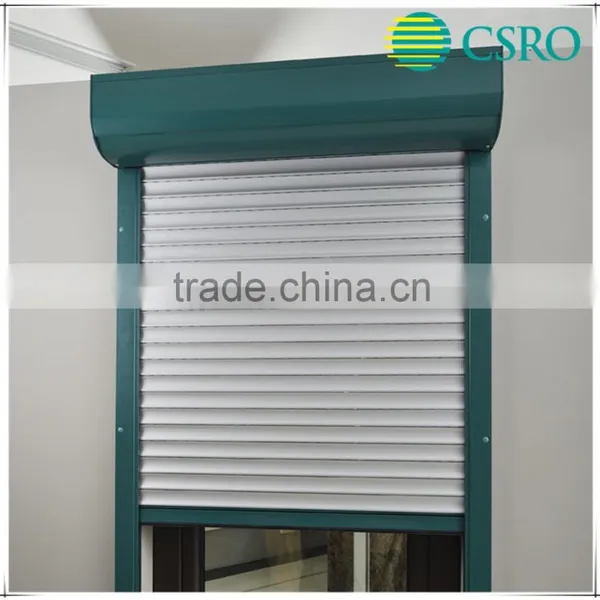 Motorized Roller Shutter Window With Aluminum Foam Slats photo-2
