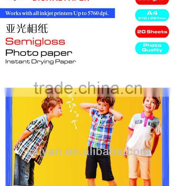 China Sell Directly 260gsm Semi-glossy Photo Paper Wholesale Photo Paper Low Glossy Photo Paper