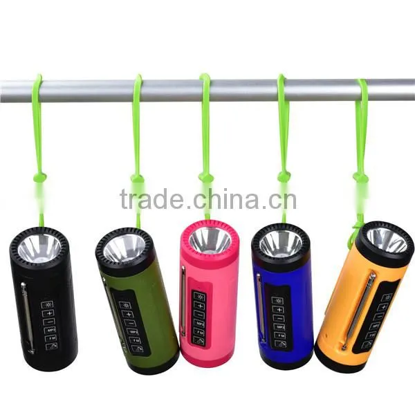 New Outdoor Speaker Bluetooth Speaker With Power Bank 4000mah With FM Radio, Flashlight, Support TF Card photo-5