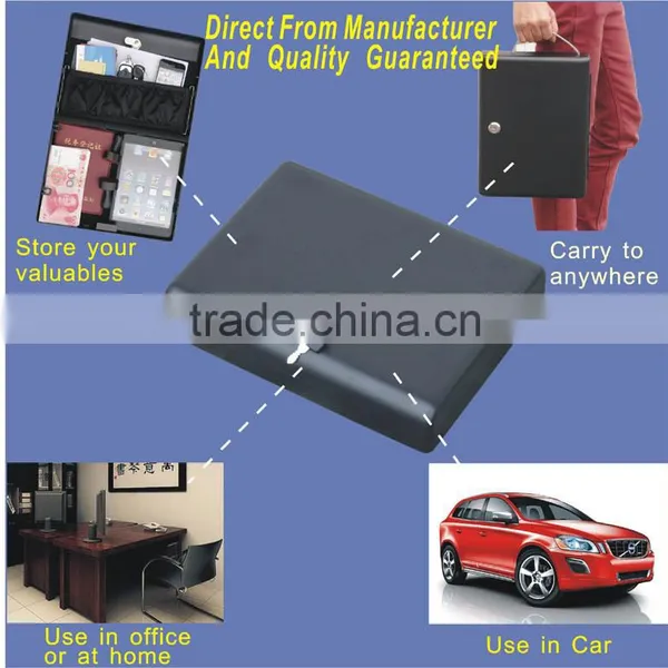 Wholesale -- MK500 Micro Vault Key Car Gun Pistol Metal Portablel Key Lock Storage Small File Mini Ipad Safe Box , Document Box photo-6