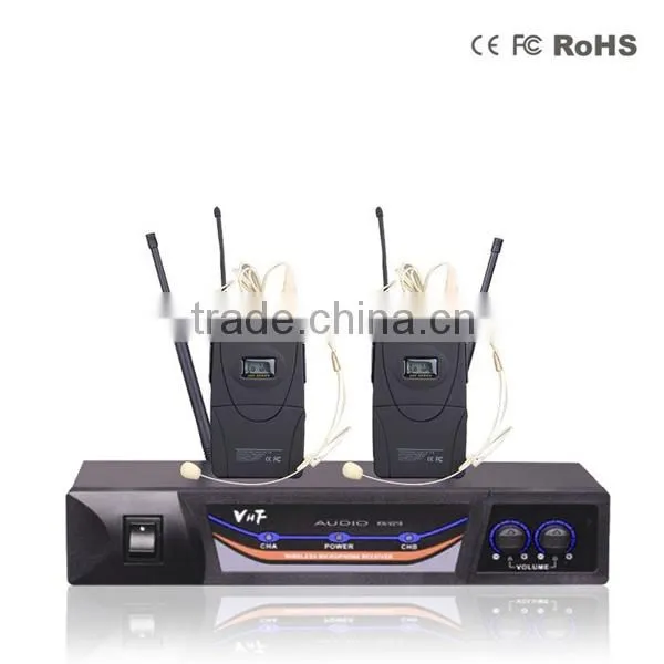 ABS Black Double Headset Microphone