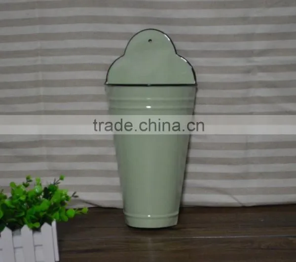 Unique 9040 Shape Enamel Metal Flower Vase,metal Vase