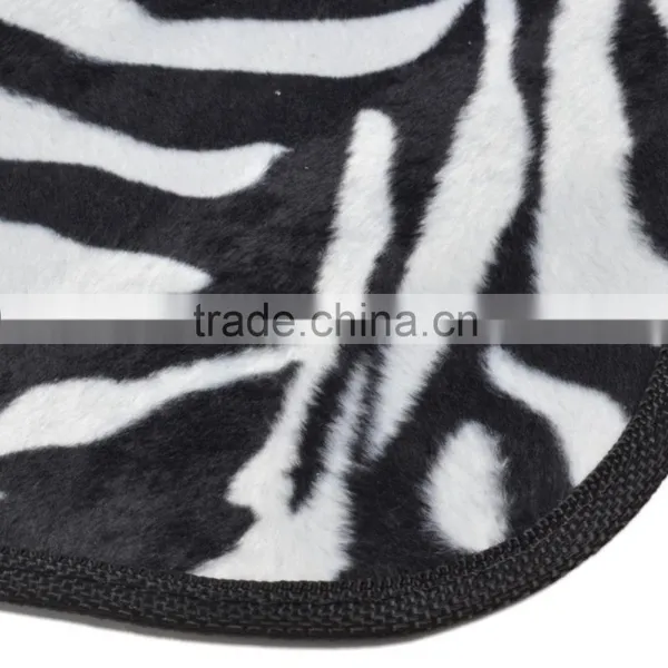 Universal Fit Animal Print Carpet Floor Mats for Cars / Truck - Zebra White Tiger photo-6