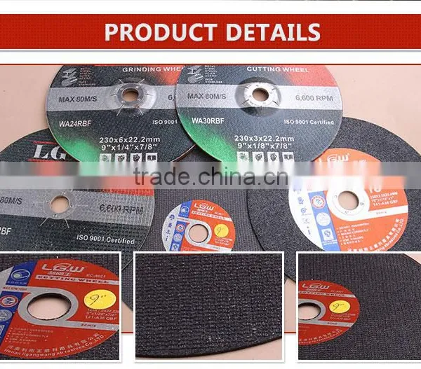 H477 14" 350mm Chinese Steel Cutting Wheel Metal Abrasive Cut Off photo-4