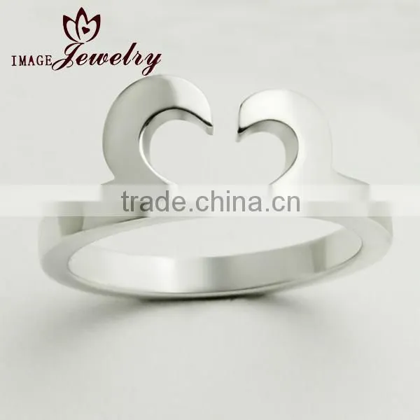 S925 Sterling Silver Jewelry Korean Fashion Clover Ring Gold and Silver Jewelry Wholesale