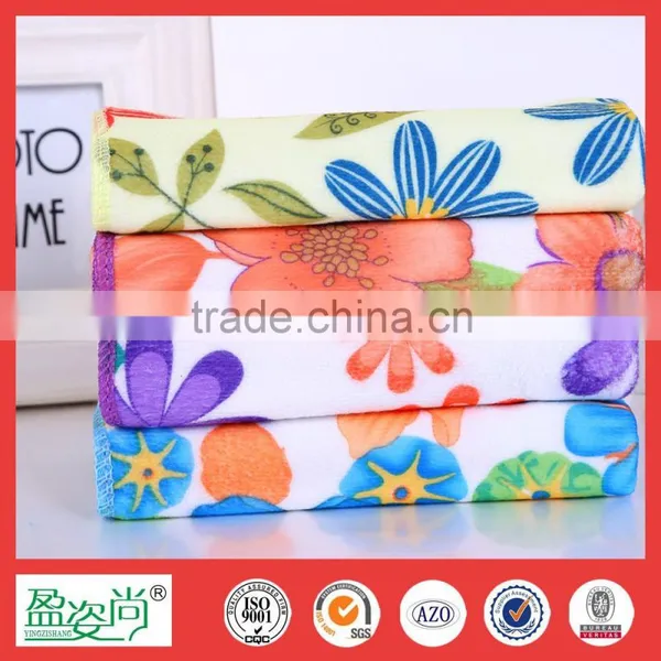 Wholesale Colourful 100% Cotton Floral Face Towel Highly Absorbent Made in China photo-6