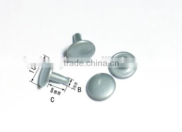 Wholesale Nickel Free 8mm Metal Brass Double Layer Rivet for Garments photo-4
