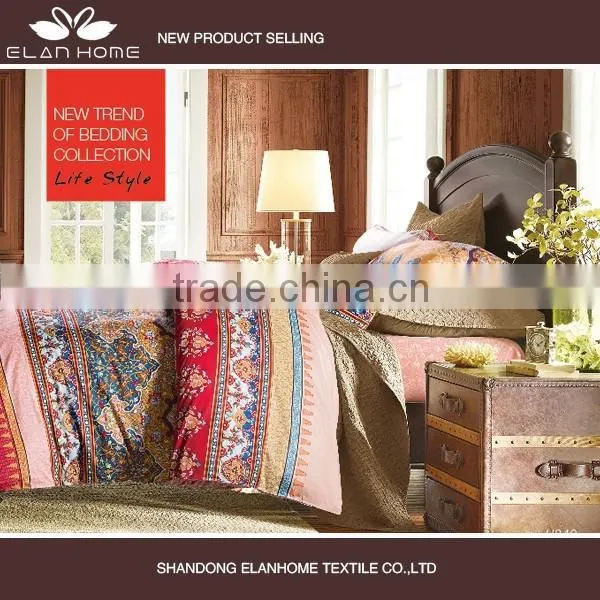 100% Cotton 133*72 40s*40s Reactive Printting Wholesale Comforter Cover Set With Zipper photo-2