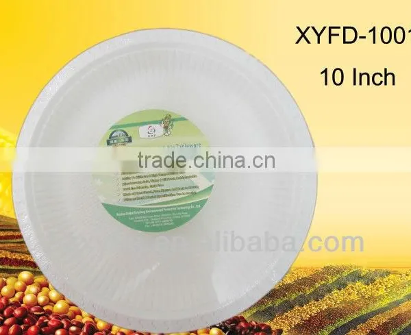 10 Inch Disposable Biodegradable Dinner Plastic Plate photo-2