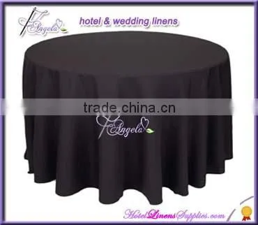 Cheap Round Table Cloth, Basic Poly Tablecloth, White Tablecloth( Dia-132", 120", 90", 78", 70"), Iron-free, Seamless Quality Choice photo-3
