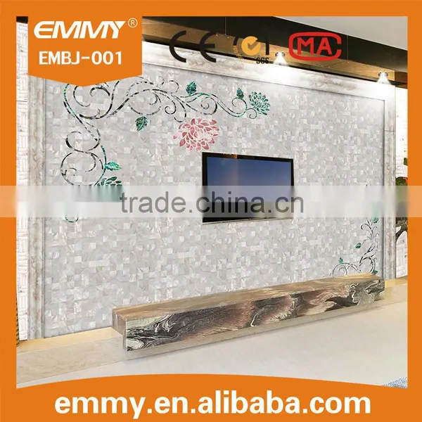 Chinese Mother of Pearl Shell Mosaic Tile for Background Wall Panel photo-2