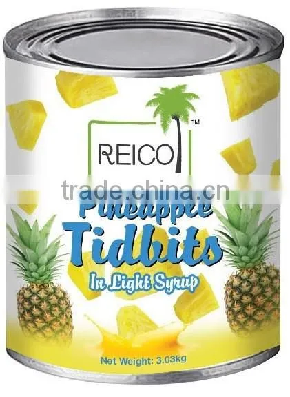 Pineapple Tidbits in Light Syrup 3.03kg
