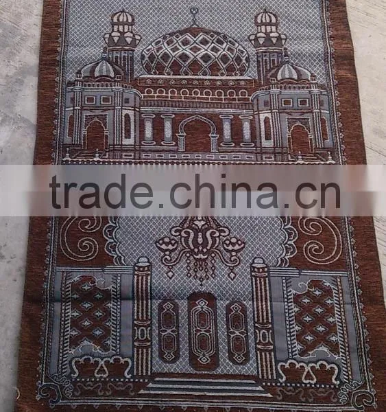 2015 100%chenille Jacquard Woven Muslim Prayer Rug Mat photo-4