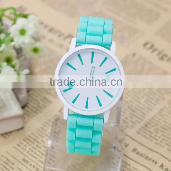 Fashion Summer Candy Color Electronic Quartz Movement Silicone Watches photo-5
