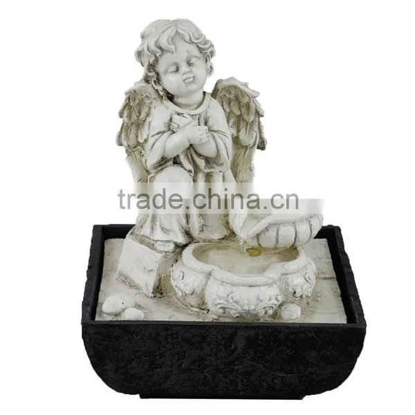 Small Size Resin Decorative Angel Water Fountains for Indoor Quality Choice photo-5