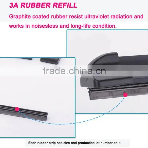 Frameless Wiper Blade for European Car Wiper Arm Universal Wiper Blade photo-2