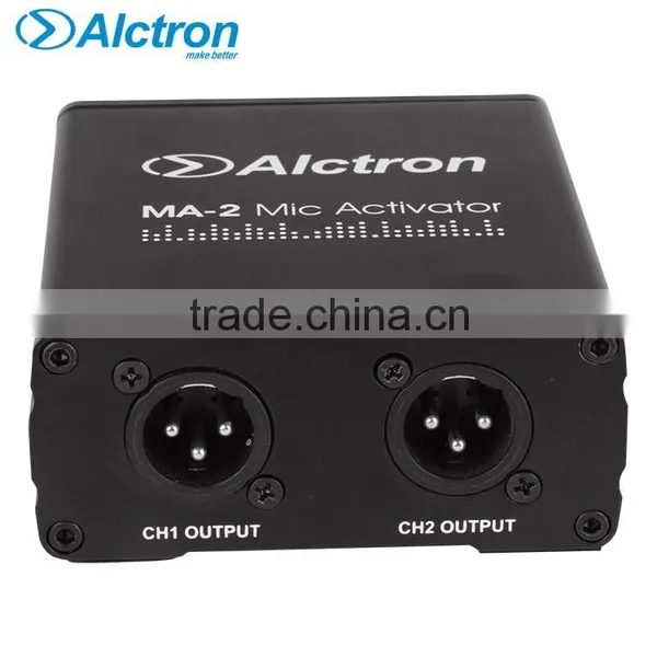 Alctron MA-2 Mini Dual Channel Microphone Activator, Pro Mic Preamplifier, 2-Channel Mic Preamplifier photo-2
