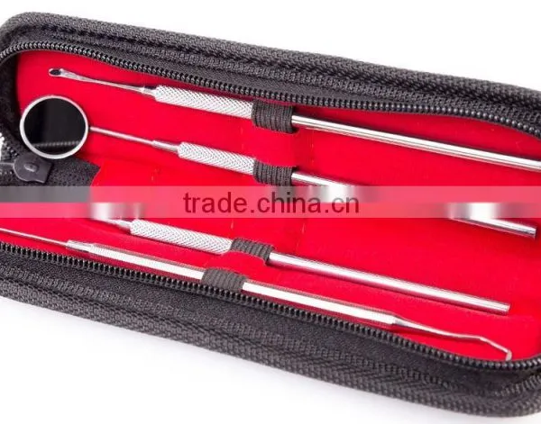 4 Pcs Dental Set Teeth Cleaning Scaler Probe Dentifrice Steel Instrument Tartar Scratches photo-3