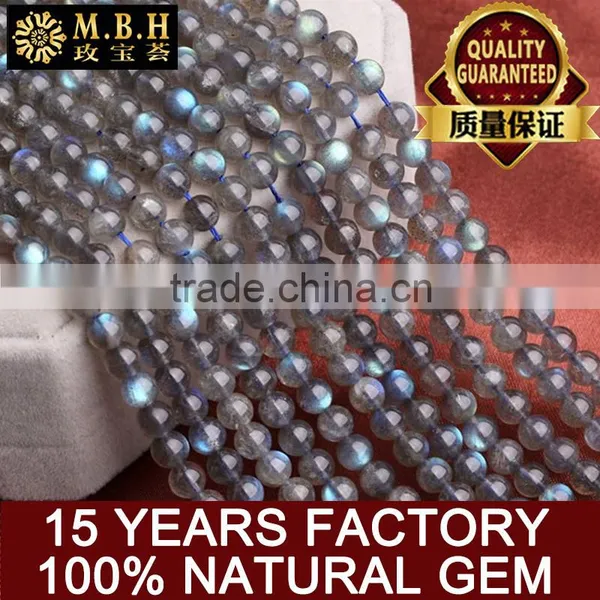 Gemstone Crystal Beads Wholesale 4567A Blu Ray Moonlight Stone Semi Finished Grey Stone DIY Handmade Jewelry