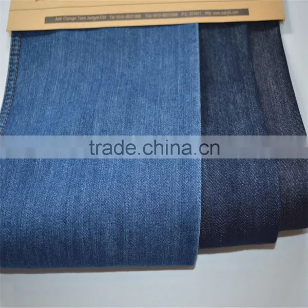 Slub Cotton Spandex Poly Denim Farbic photo-2