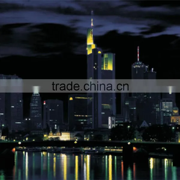 Modern City Wall Art Canvas Prints With LED Lights photo-5