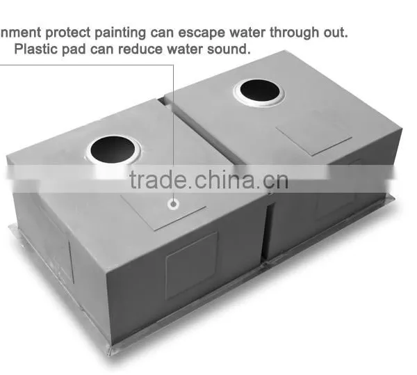Kitchen Applicance Made in China CUPC SUS304 Undermount Double Bowl Handmade Kitchen Sink photo-2