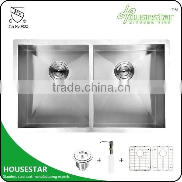 China Top 10 Enterprise Kitchen Design Kitchen Equipments For Resturant Under Mounted Handmade Stainless Steel Sink ---3219A photo-4