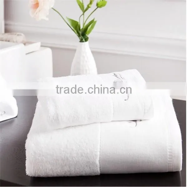 3 Star Hotel Used 32S Soft and Good Water Absorbent White Bath Towels photo-6
