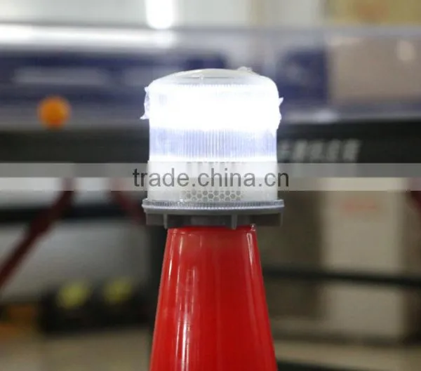 Solar Led Beacon Light, Blinking Amber LED Strobe Warning Light photo-5