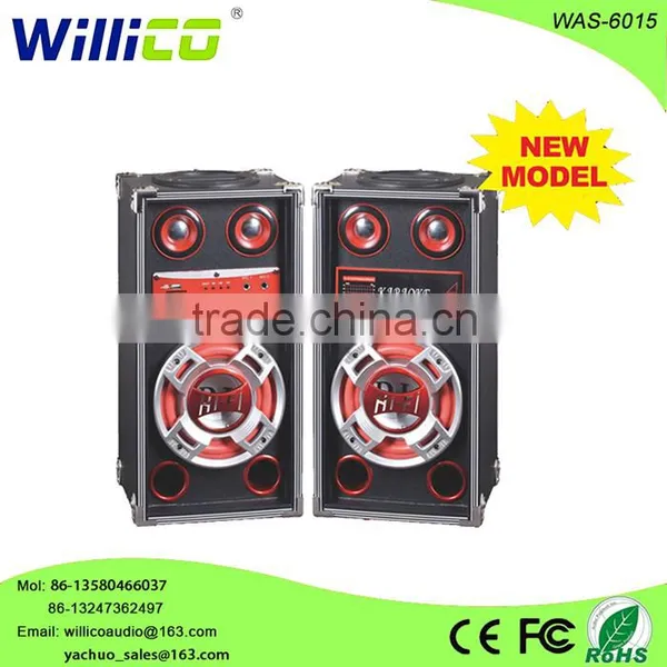 DJ Speaker Hifi 2.0 Professional Wooden Active Stage Speaker