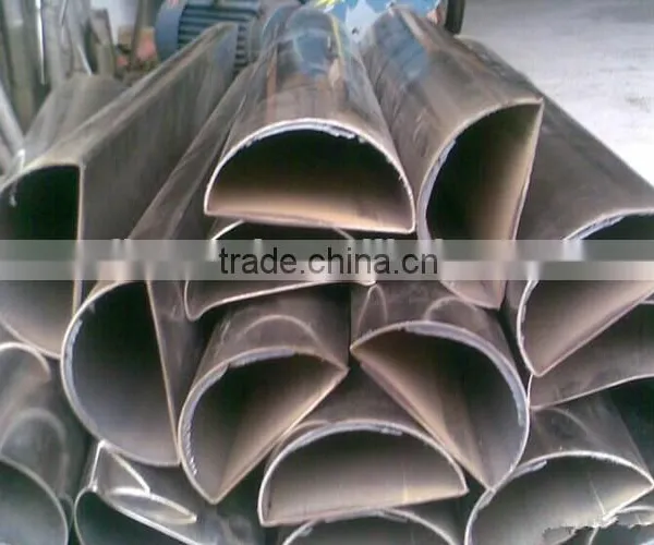 China Cheap Astm 304 314 316 Half Round Stainless Steel Pipe Quality Choice photo-6