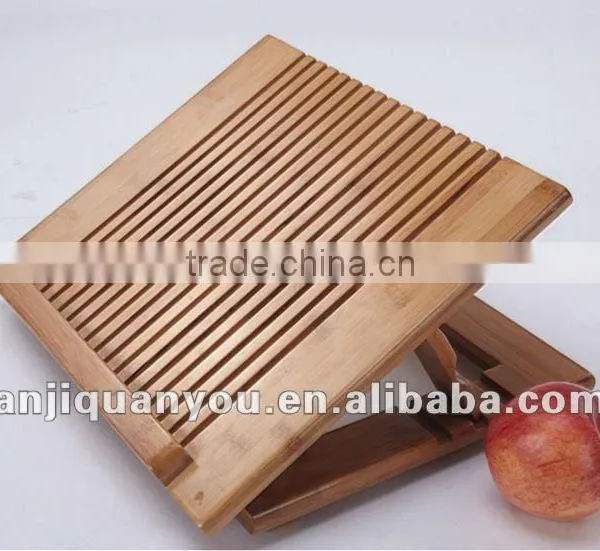 CP03 Foldable Bamboo Laptop Stand With Usb Cooling Fan