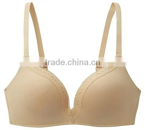 2014 New Arrival Ladies Underwear Seamless Wireless Soft Comfortable Bra photo-3