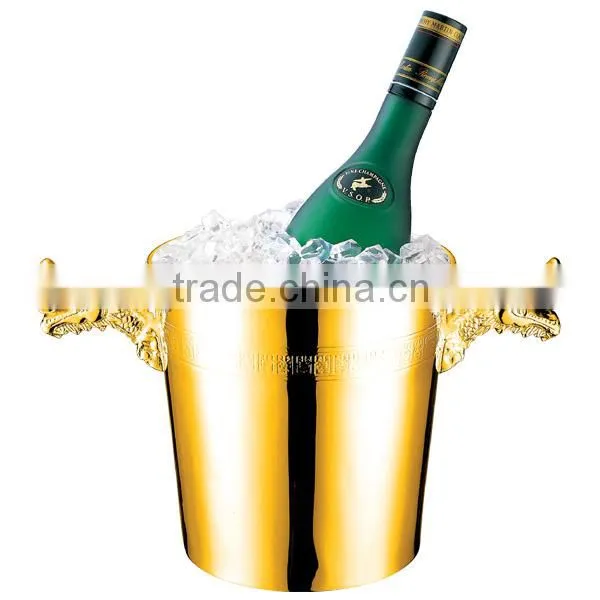 Champagne Bucket Silver Ice Bucket Silver Champagne Bucket Cooler for Bar Stainless Wine Bucket photo-6