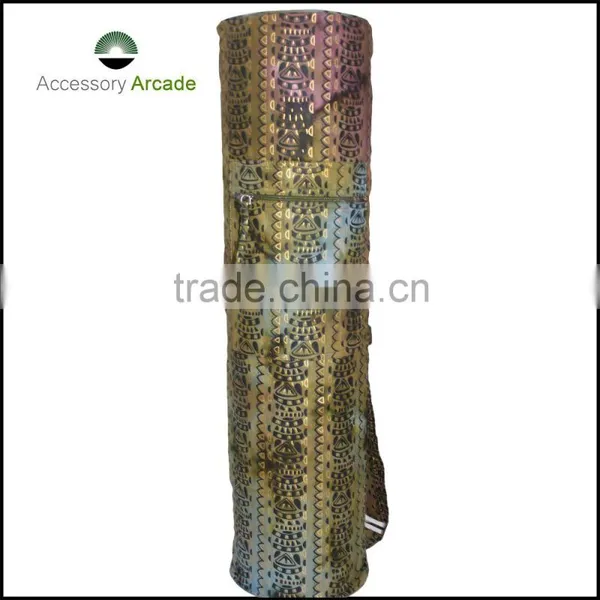 Batik Printed Yoga Mat Bag in Cotton Fabric