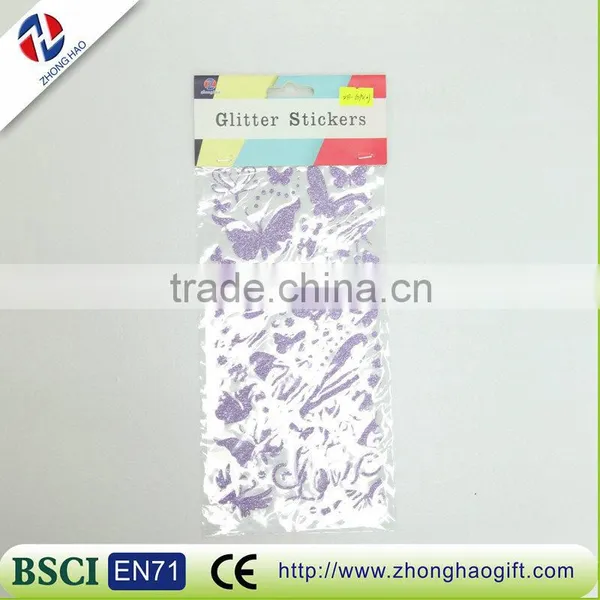 Custom Butterfly Shape Clearly Removable Transparent PVC Lable Sticker photo-5