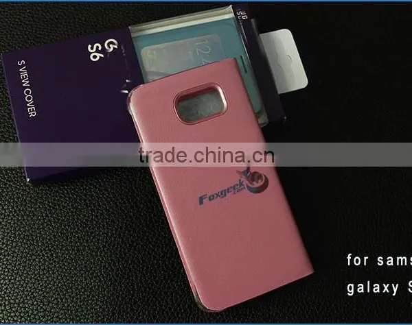 2015 Hot Sale Cell Phone Case for S6 Case. Leather Flip Case for Samsung Galaxy S6 photo-5