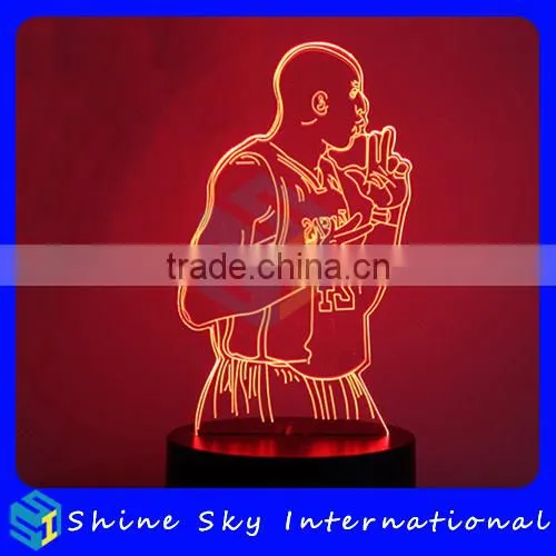 Customizable 7 Colors Light Flashing LED Night Light Creative Acrylic Decoration Night Light For Halloween Christmas photo-6