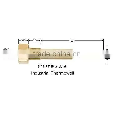 Bar Stock Lead Free Brass Thermowell