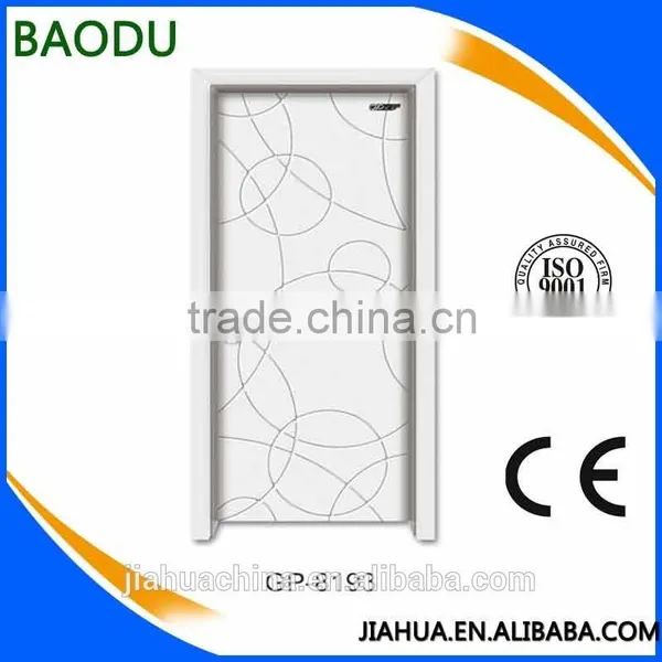 Teak Wood Entrance Doors Pvc Glass Door Wood Panel Door Design photo-2