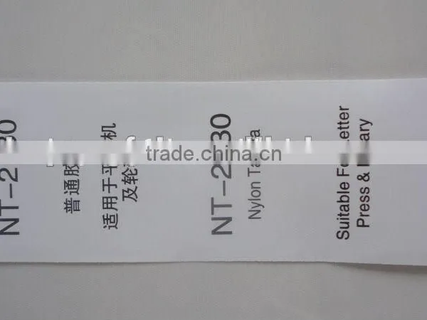 Wholesale Nylon Taffeta Care Label Ribbon/Garment Care Label Material photo-3