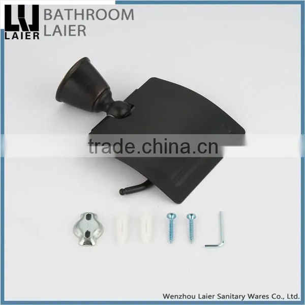 Contemporary Luxury Bathroom Design Covered Zinc Alloy ORB Bathroom Accessories Wall Mounted Toilet Paper Holder photo-5