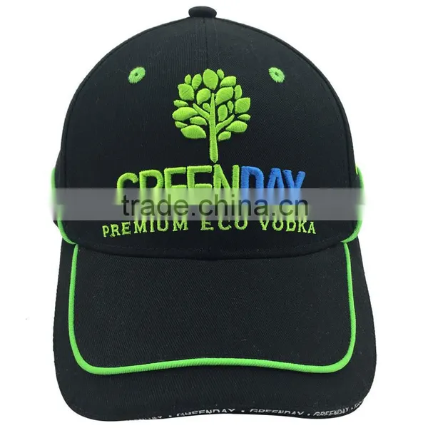 6-Panel Custom Your Own Hat With Raised Embroidered Pattern Baseball Cap With Metal Buckle photo-4