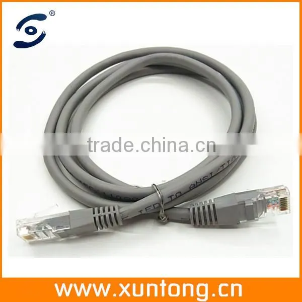 Good reputation bare copper Network cable cat6 patch cord with excellent RJ45 connector