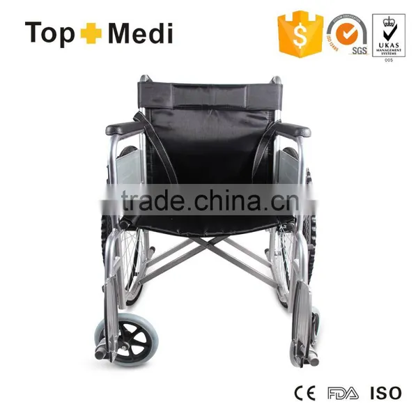 TSW808 TopMedi Rehabilitation Professional Steel Folding Wheelchair/Silla de Rueda Desmontable photo-3
