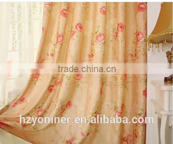2015 Hot Sale Printed Designed No. 04 Window Curtains, Made- up Black Out Fabric in Home or Hotel