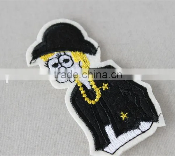 Funny Design Jeans Patches Custom Patch Sew on Patches Custom Embroidery Patch for School Uniform photo-4