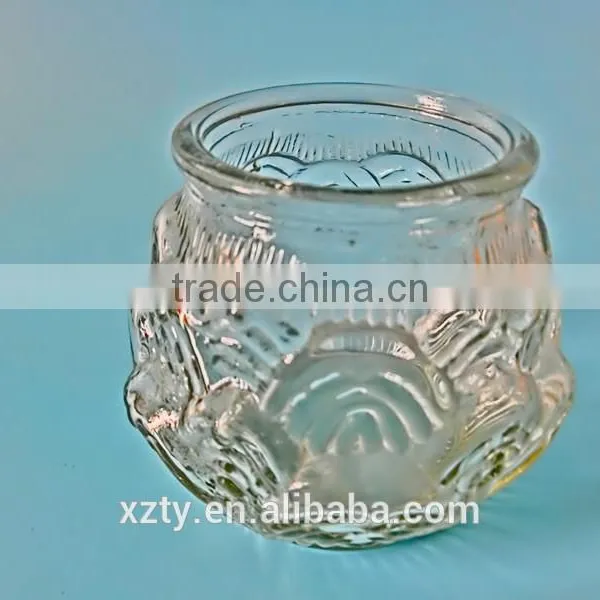 Candle Eco-friendly Glass Lotus Flower WAX Candle Jar photo-3